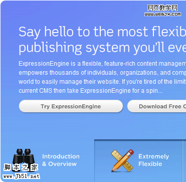 ExpressionEngine module tabs screen shot.