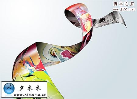 photoshop 让图片如丝带飘起来