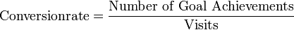 Conversion Rate Formular