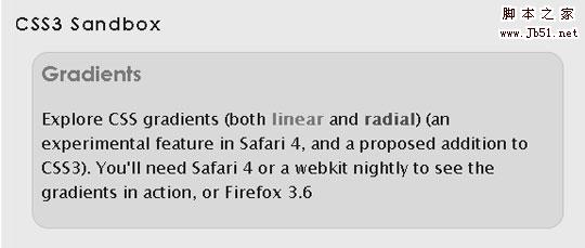 CSS3 Sandbox