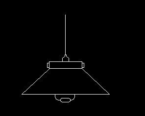 cad怎么画一个吊灯的平面图?