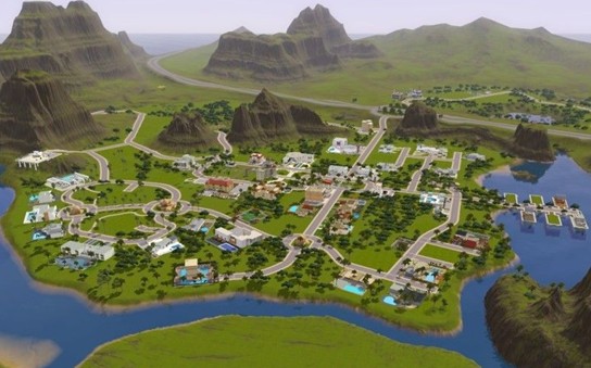 模拟人生3+地图MOD幸运棕榈绿化修改版下载