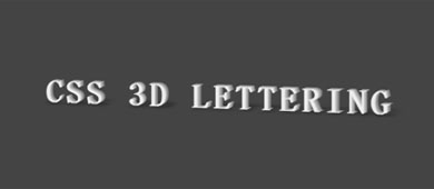 HTML5+CSS3实现的3D文字立体可旋转特效源
