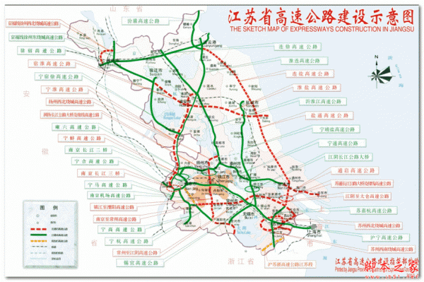 江苏高速公路网线路图 免费版 下载-脚本之家