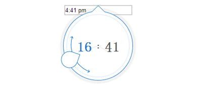 html5+jQuery实现的点击text文本框个性化时间