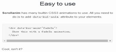 纯JS和CSS3实现页面滚动动画库特效源码