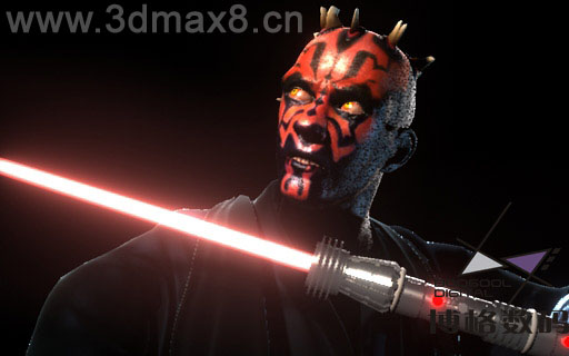 MR渲染制作《星球大战》激光剑效果_渲染教程_3DMAX教程_媒体动画_脚本之家