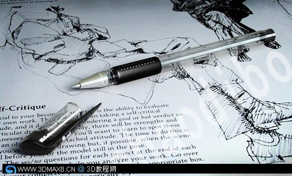 VRay渲染圆珠笔教程