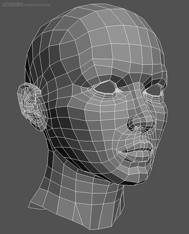 3D MAX建模教程:女性角色模型详细图文解析_