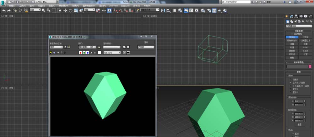 3dmax怎么绘制菱形十二面体模型?