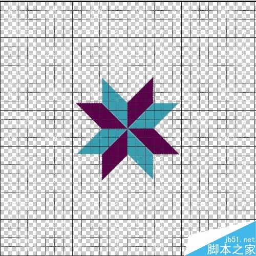 PS制作对称的几何图案