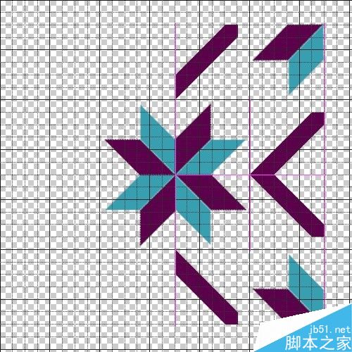 PS制作对称的几何图案