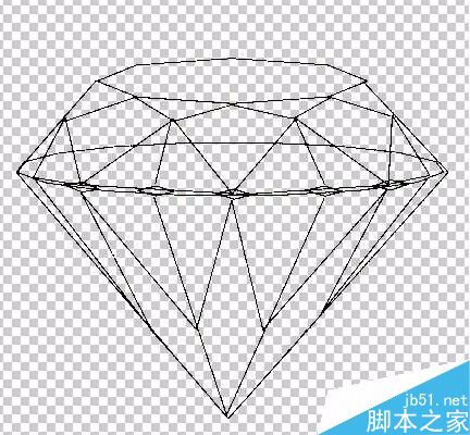 PS绘制金光闪闪的蓝色水晶钻石