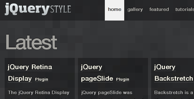 jquery style