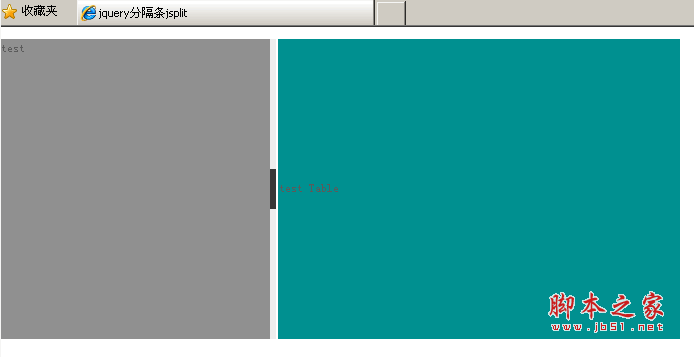 Code to implement the separator function in web pages using JQuery_jquery