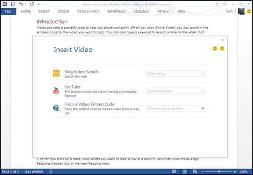 word2013支持直接插入播放网络视频_word_办