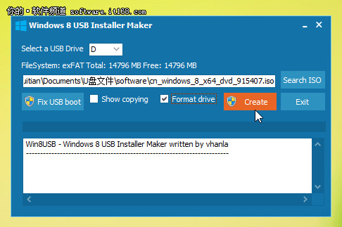 Windows 8 USB Installer Maker