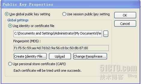 SecureCRT 用ssh key登录配置方法 