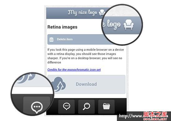 移动Web上CSS为Retian屏幕替换图片