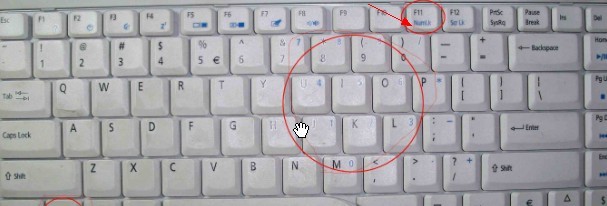 小键盘怎么开 笔记本电脑小键盘怎么用_鼠标键盘