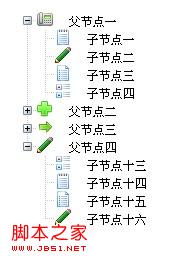 JavaScript NodeTree导航栏(菜单项JSON类型/自制)_javascript技巧