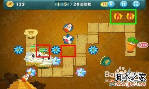 保卫萝卜沙漠11攻略(图文说明)