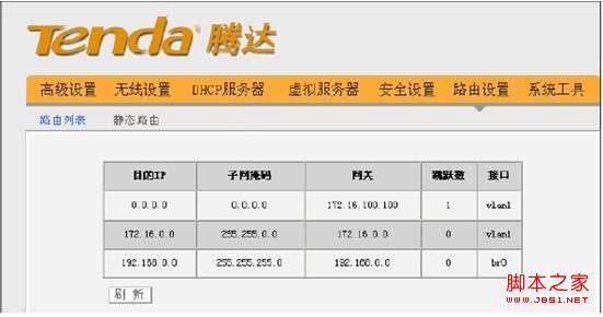 如何查看静态路由表 图解路由器如何查看路由