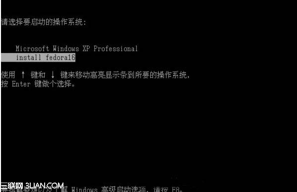 windows xp下硬盘安装Fedora系统的各个配置