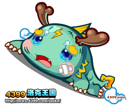 洛克王国受伤的小青龙形象图 受伤的小青龙图片鉴赏_网络游戏_游戏攻略_脚本之家