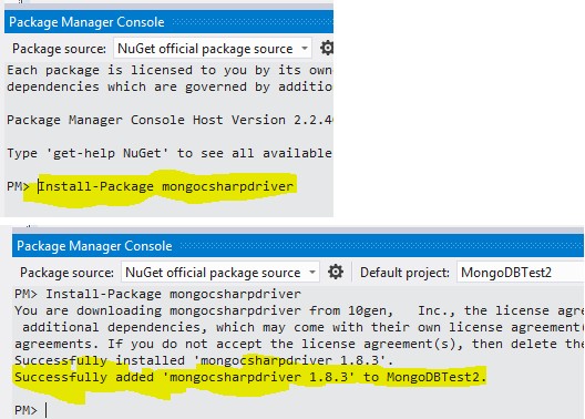 .NET连接MongoDB数据库实例教程
