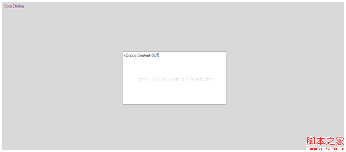 javascript实现的弹出层背景置灰-模拟(easyui dialog)_javascript技巧
