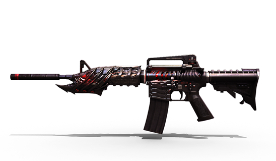 cf永久武器M4A1黑骑士属性特点及效果图赏析