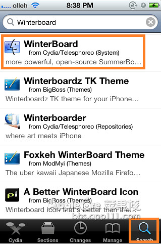 winterboard是苹果推出的一款个性图标主题软
