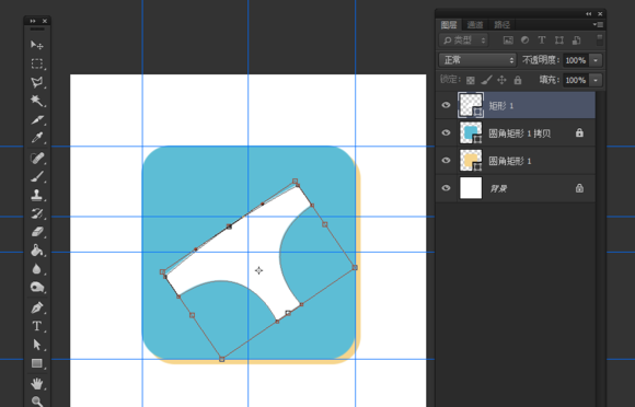Photoshop（PS）制作一个扁平化胖次图标效果图实例教程
