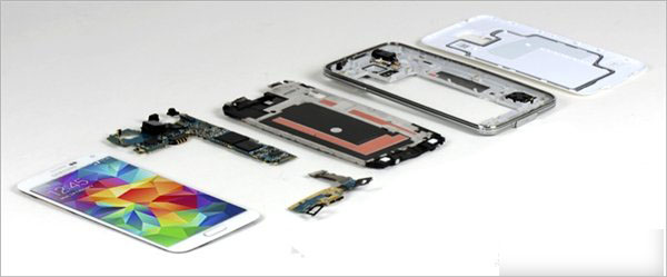 三星S5拆机过程详细图解与iPhone5s截然不同
