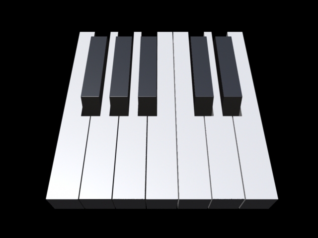 MAYA音乐琴键的制作教程_maya_媒体动画
