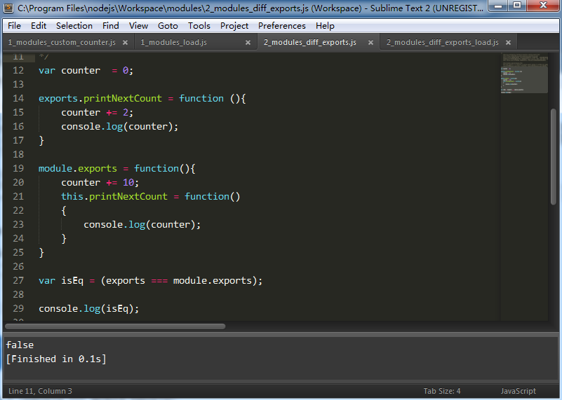 나에게서 Nodejs 배우기(3) --- Node.js module_javascript 기술