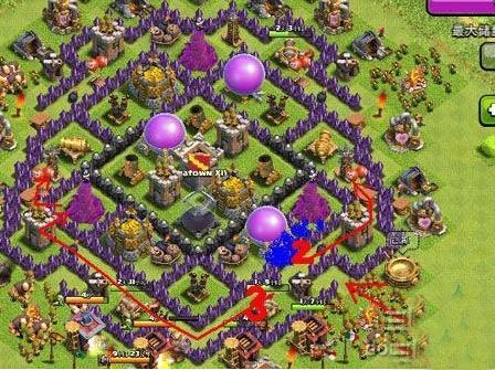 部落战争8部落战争可引导进攻兵分散八本阵型