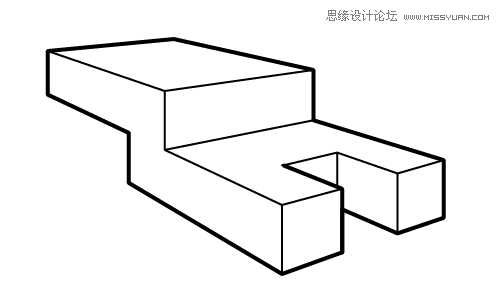 illustrator绘制线稿效果的立体透视图教程