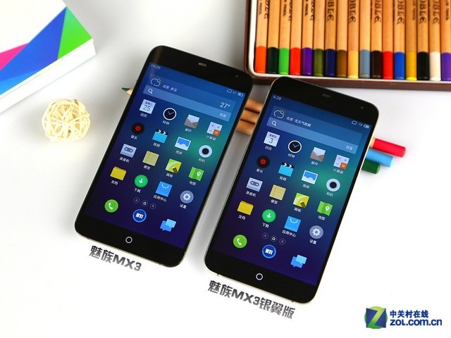 魅族MX3与MX3银翼版手机真机区别对比图赏