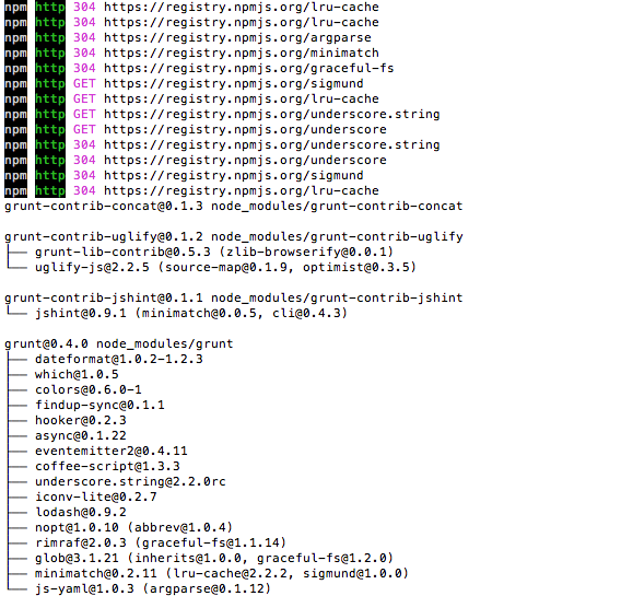 GruntJS를 사용하여 웹 프로그램 구축_javascript 기술