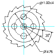 freehand 制作机械制图里的棘轮过程介绍