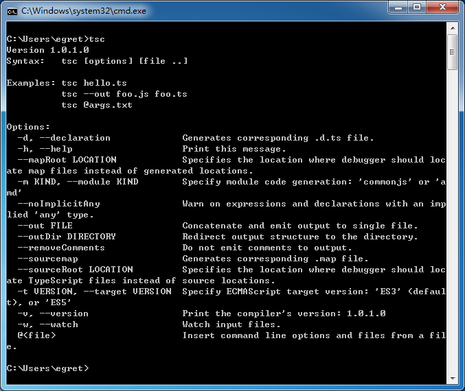 Persekitaran pembangunan untuk memasang dan menggunakan Egret di bawah Windows system_node.js install