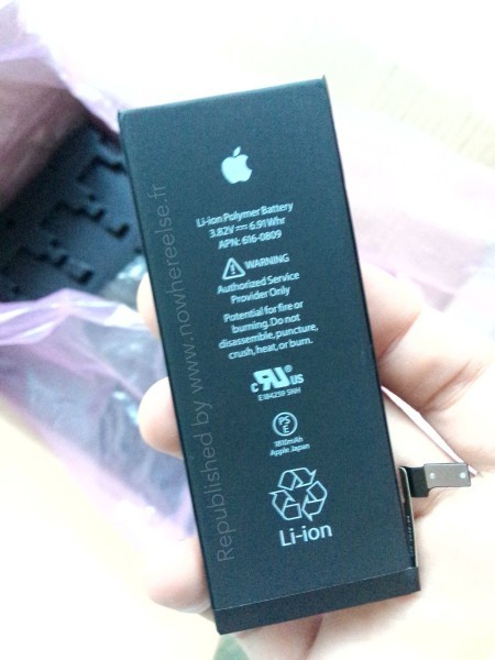 1810/2950毫安时 iPhone6/6L电池曝光 
