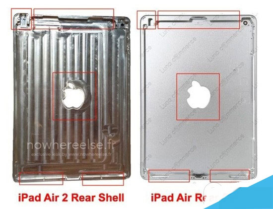 全尺寸iPad Air2后壳谍照曝光 扬声器位置改变