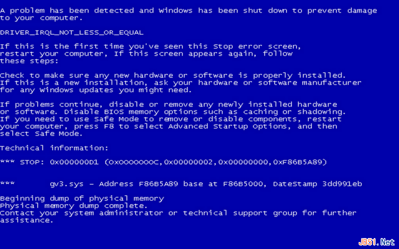 blue-screen