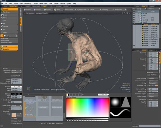 MAYA制作魔戒中的咕噜姆人物形象教程