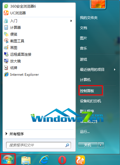 图1 开始控制面板