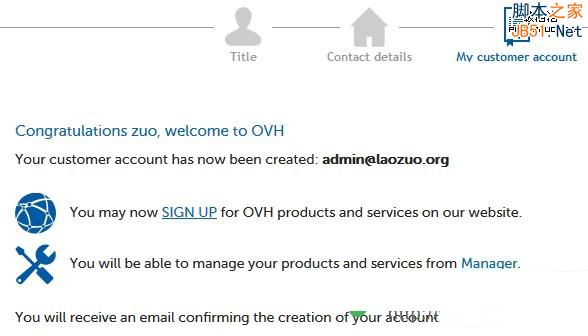 OVH��������˻�ע��ɹ�