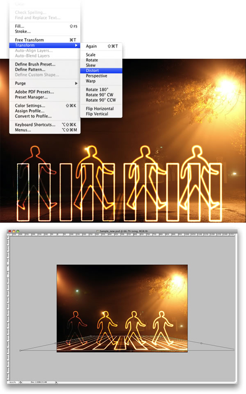 photoshop制作人物炫彩夺目的光影涂鸦光线教程